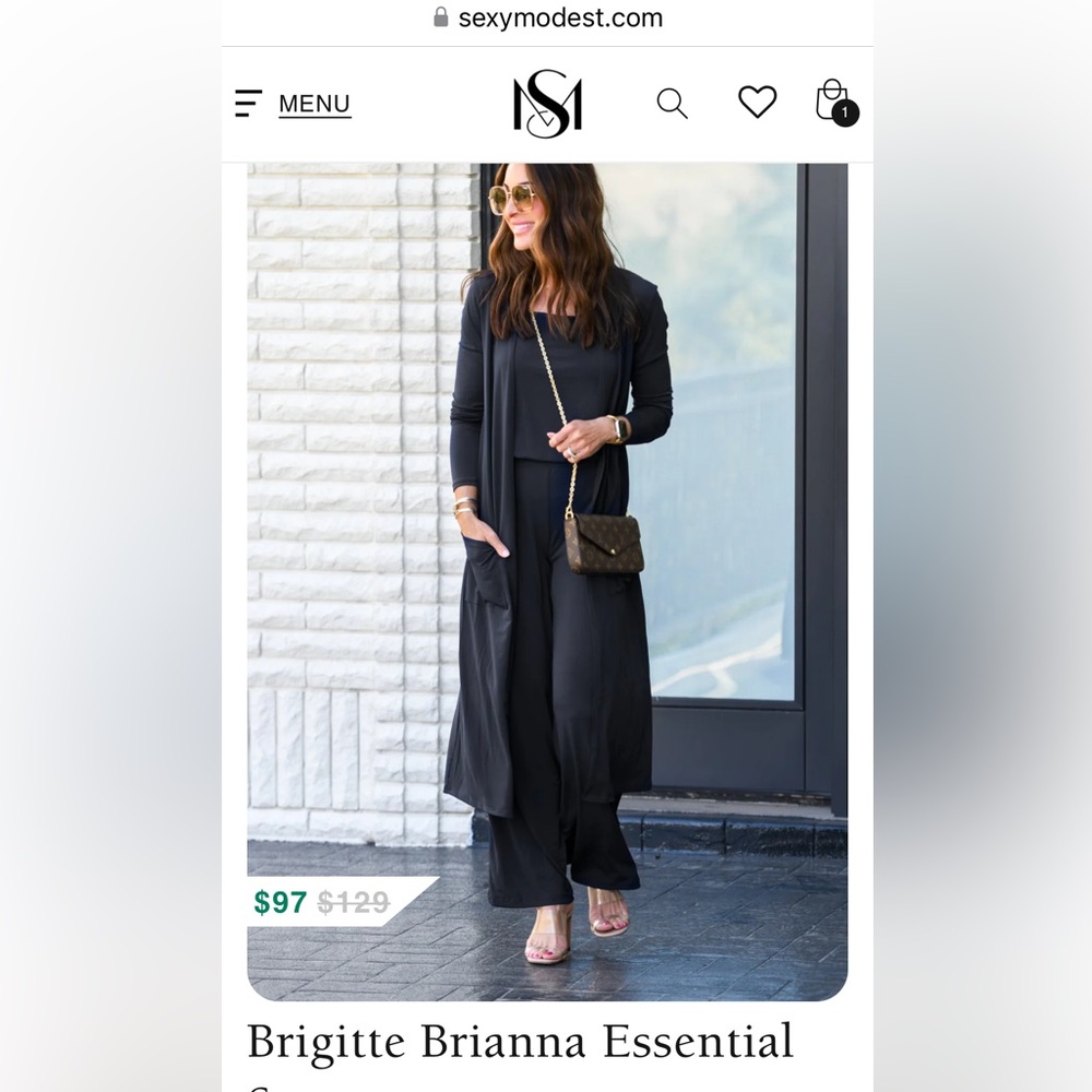 Sexy modest Black Women's 3 piece set size small